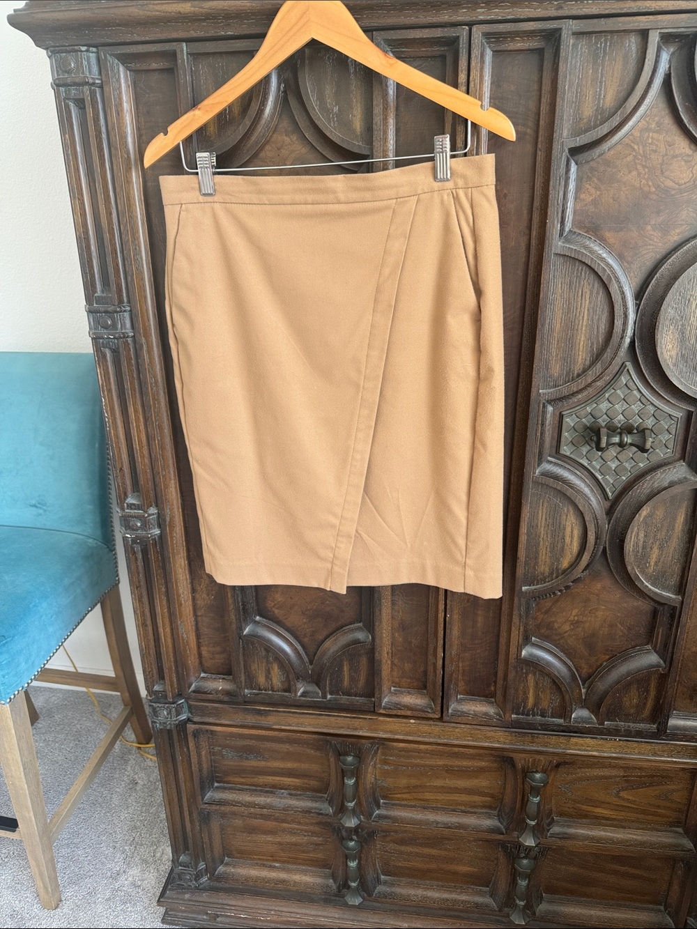 Banana Republic Tailored Camel Pencil Skirt